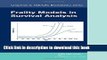 [Popular Books] Frailty Models in Survival Analysis (Chapman   Hall/CRC Biostatistics Series) Full