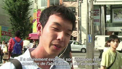 Japon: réactions au discours de l'empereur Akihito à Tokyo