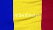 National Flag Of Romania Flying On The Wind  - Motion graphics element from Videohive