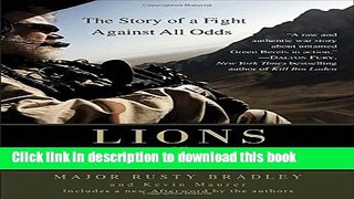 [Popular] Books Lions of Kandahar: The Story of a Fight Against All Odds Free Online