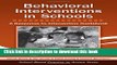 Books Behavioral Interventions in Schools: A Response-to-Intervention Guidebook (School-Based