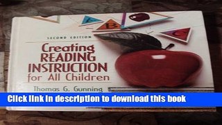 [Fresh] Creating Reading Instruction for All Children New Books