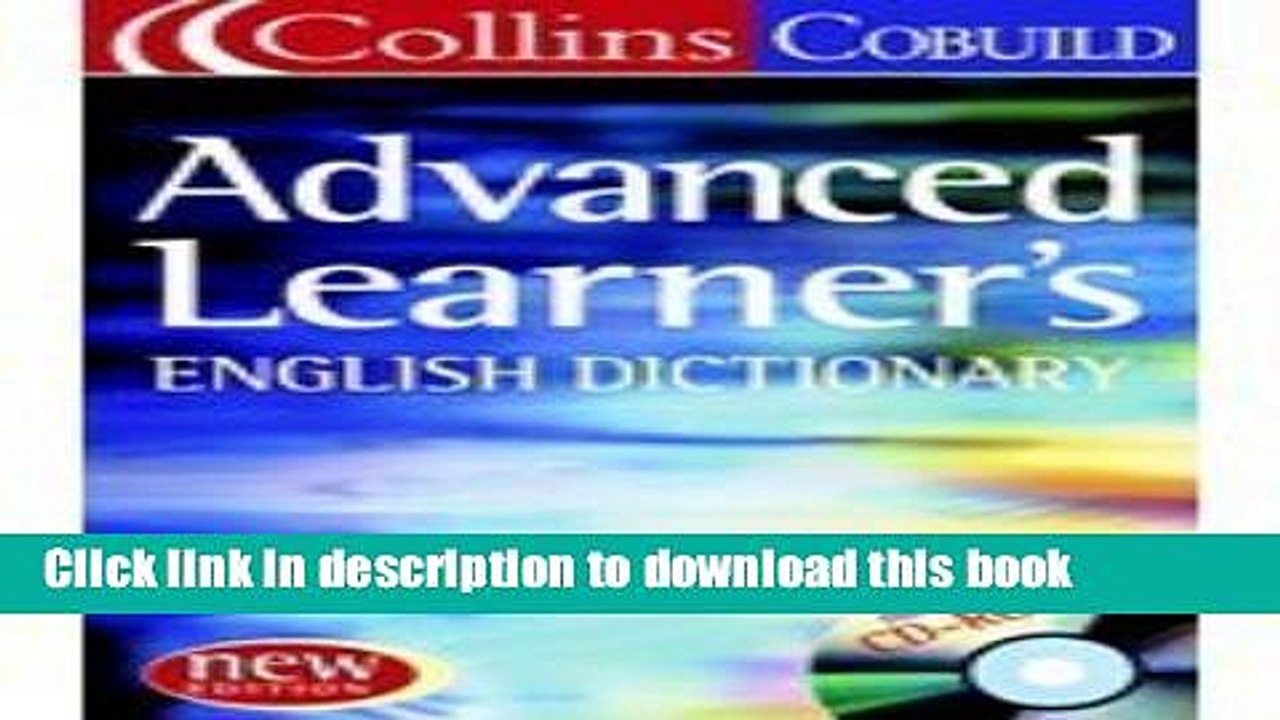 Fresh Collins Cobuild Advanced Learners English Dictionary New Ebook Video Dailymotion