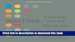 [Fresh] Writing: A Manual for Digital Age, Comprehensive, 2009 MLA Update Edition (2009 MLA Update
