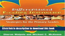 [Fresh] Differentiated Reading Instruction: Strategies for the Primary Grades New Books