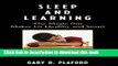 Books Sleep and Learning: The Magic that Makes Us Healthy and Smart Popular Book
