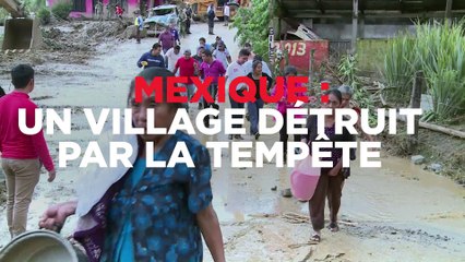 Mexique : un village détruit par un glissement de terrain