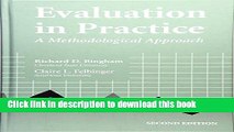 [Popular Books] Evaluation In Practice: A Methodological Approach, 2nd Edition Free