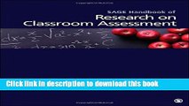 [Popular Books] SAGE Handbook of Research on Classroom Assessment Free