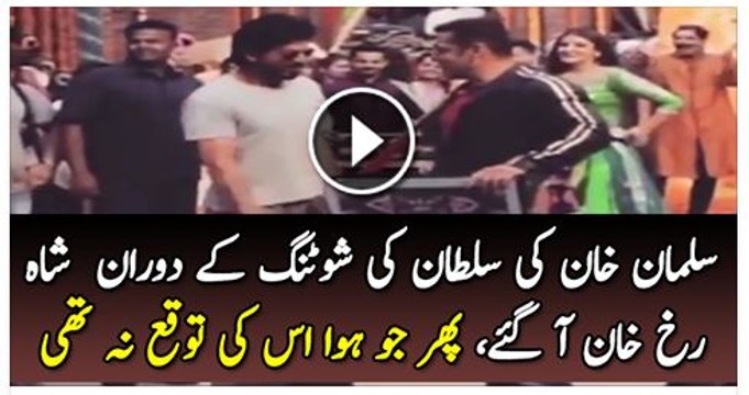 See What Happened When Shahrukh Khan Came During Salman Khan's Sultan Shooting