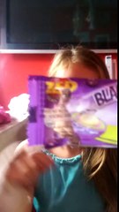 Taste test blackcurrant jawbreaker mmmm so nice