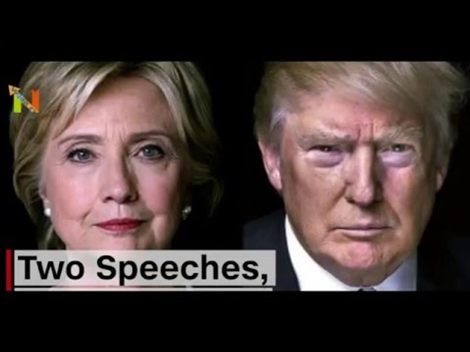 Two victory speeches, two different messages
