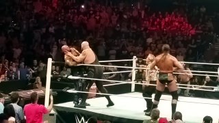 Wwe Raw Went Off Air Ambrose, Big Show, Enzo, and Big Cass vs Rollin and The Club