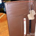 Genuine Leather Mens Long Coat Wallets