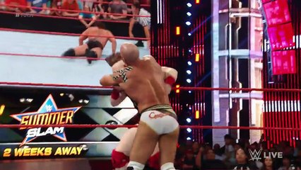 Cesaro vs. Rusev - United States Championship Match- Raw, Aug. 8, 2016 -
