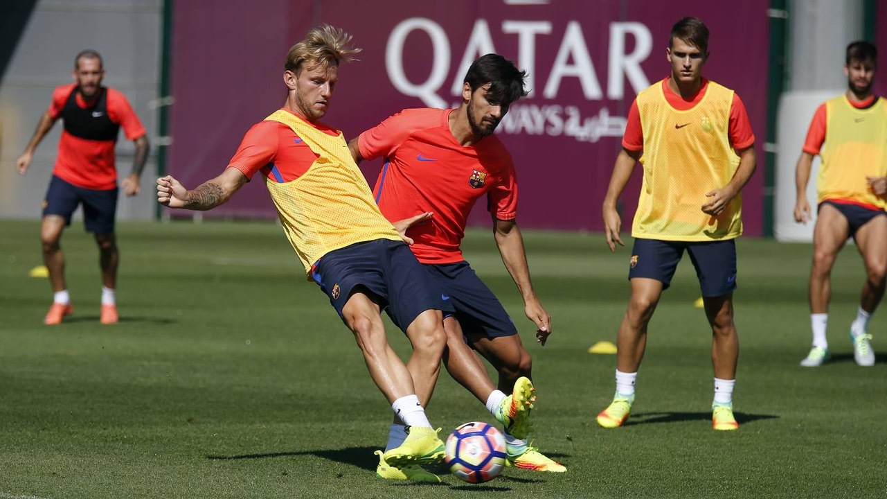 FC Barcelona training session: Final training before Gamper Trophy