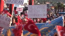 Ayvalık'ta 'Laik, Demokratik ve Tam Bağımsız Türkiye' Mitingi
