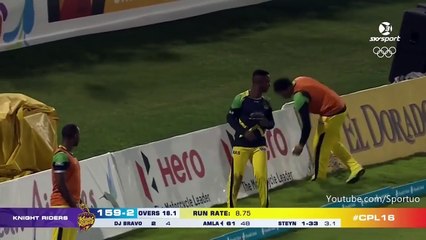 Dale Steyn vs Hashim Amla CPL T20 2016 Jamaica Tallawahs v T