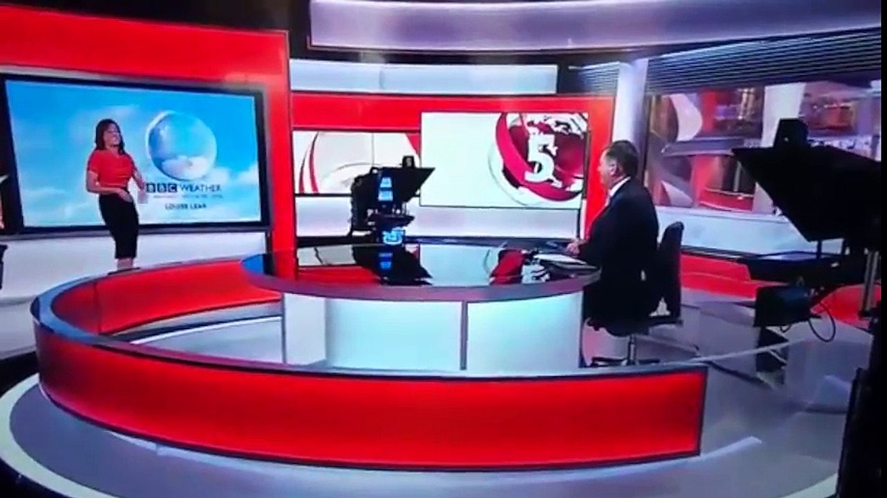 Presentadora del tiempo no puede parar de reír y se hace viral