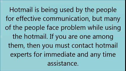 Dial Hotmail Support Number and Get Your Problem Resolved