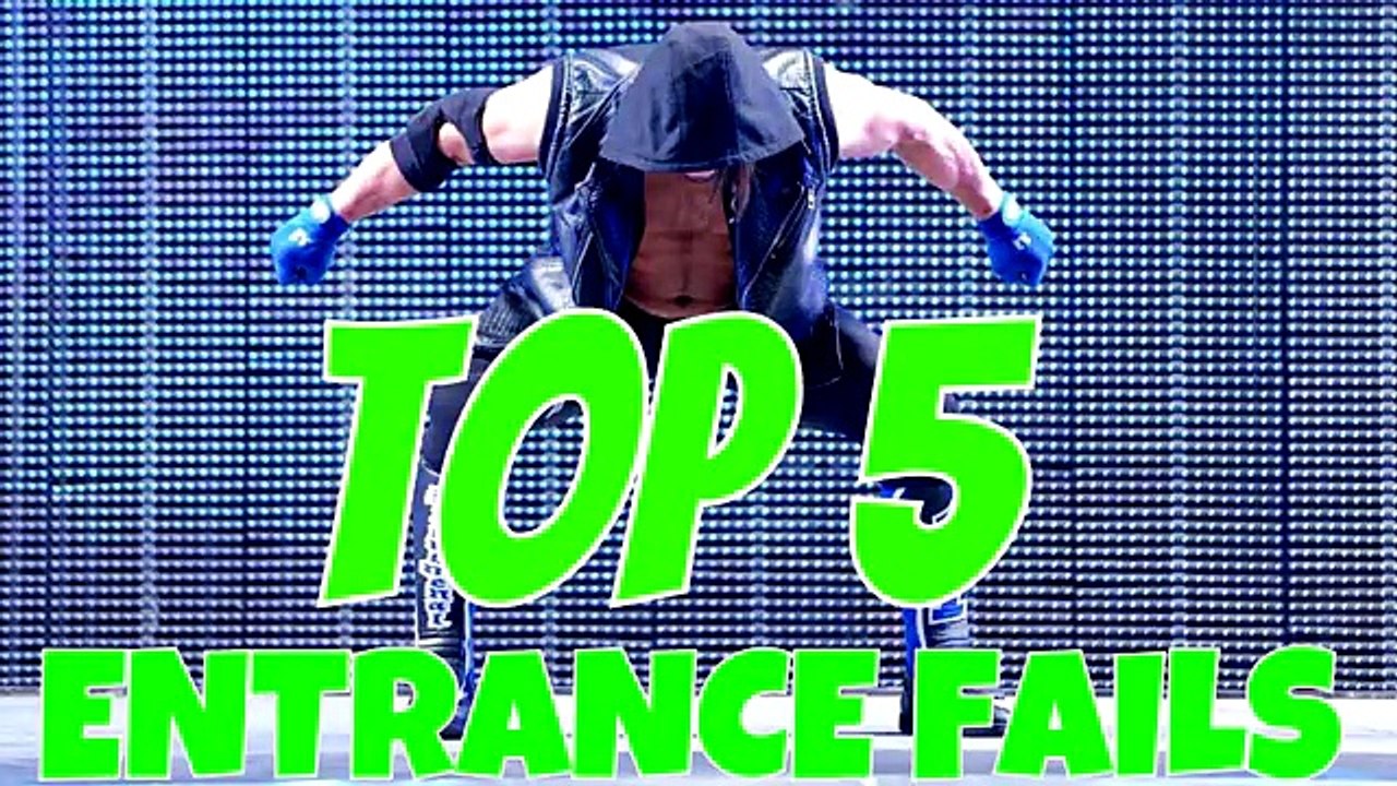 WWE TOP 5 ENTRANCE FAILS OF FAMOUS WWE SUPERSTARS HD