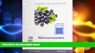 Free [PDF] Downlaod  Foundations of Macroeconomics, Student Value Edition, plus NEW MyEconLab