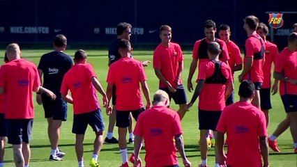FC Barcelona training Final training before Gamper Trophy