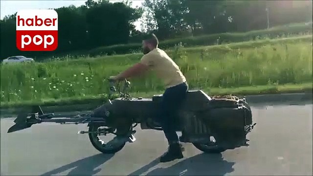 Star Wars motosikleti test sürüşünde #starwars #motosiklet