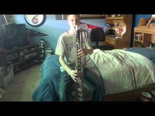 On Wisconsin on Bass Clarinet