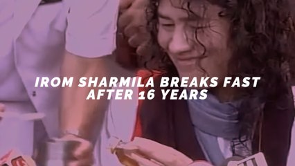 WATCH: The moment Irom Sharmila broke her 16 year fast by tasting honey