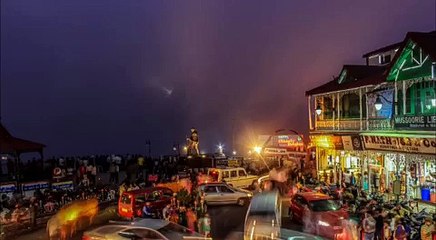 Timelapse of beautiful City Mussoori