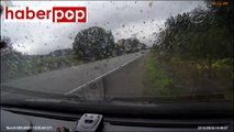Hatalı sollama yapan şoför camdan fırladı #kaza #rusya