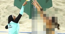 İran Medyası, Plaj Voleybolu Maçında Alman Sporcuyu Mozaikledi
