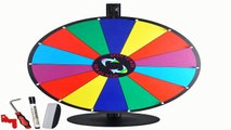 Yescom 24 Tabletop Dry Erase Prize Wheel w White Editable Board 15 Slots Ta