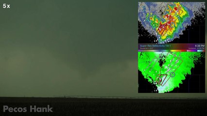 WICKED UFO SUPERCELL - Tornadoes, Intense Lightning & Mammatus