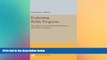 READ book  Evaluating Public Programs: The Impact of General Revenue Sharing on Municipal
