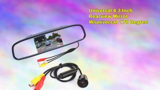 Universal 4.3 Inch Rearview Mirror W/universal 170 Degree