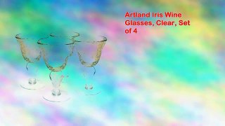 Artland Iris Wine Glasses, Clear, Set of 4