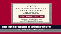 [Download] Intelligent Investor: The Classic Text on Value Investing Kindle Free