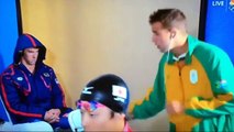Esta fue la extraña reacción de Michael Phelps al ver a uno de sus rivales