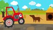 Друзья Животные - Веселая обучающая песенка для детей, малышей - Трактор едет в гости к друзьям