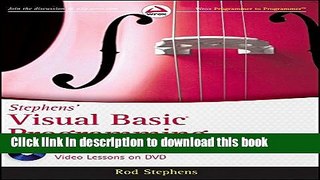 Download Stephens  Visual Basic Programming 24-Hour Trainer Book Free