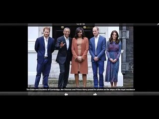 President Obama and the First Lady at Kensington Palace