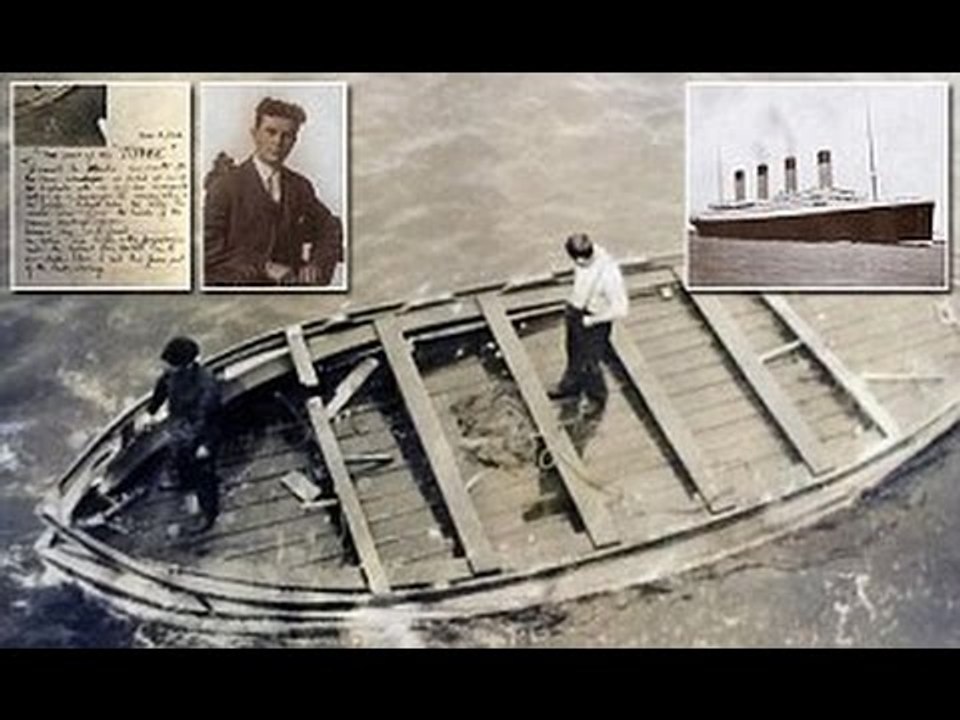 The Titanic's last lifeboat with three rotting bodies
