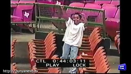 Double Wicket Match Between Shahid Afridi And Wasim Akram