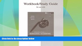 READ FREE FULL  Study Guide/Workbook to accompany Intro to Managerial Accounting  READ Ebook Full