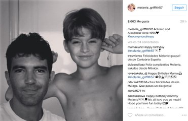 Melanie cumple 59 años recordando a Antonio Banderas