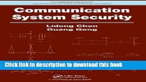 [PDF] Communication System Security (Chapman   Hall/CRC Cryptography and Network Security Series)
