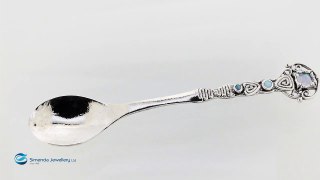 Simenda Jewellery Sterling silver 925 with blue opal Teaspoon