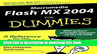 Download Macromedia Flash MX 2004 For Dummies E-Book Online